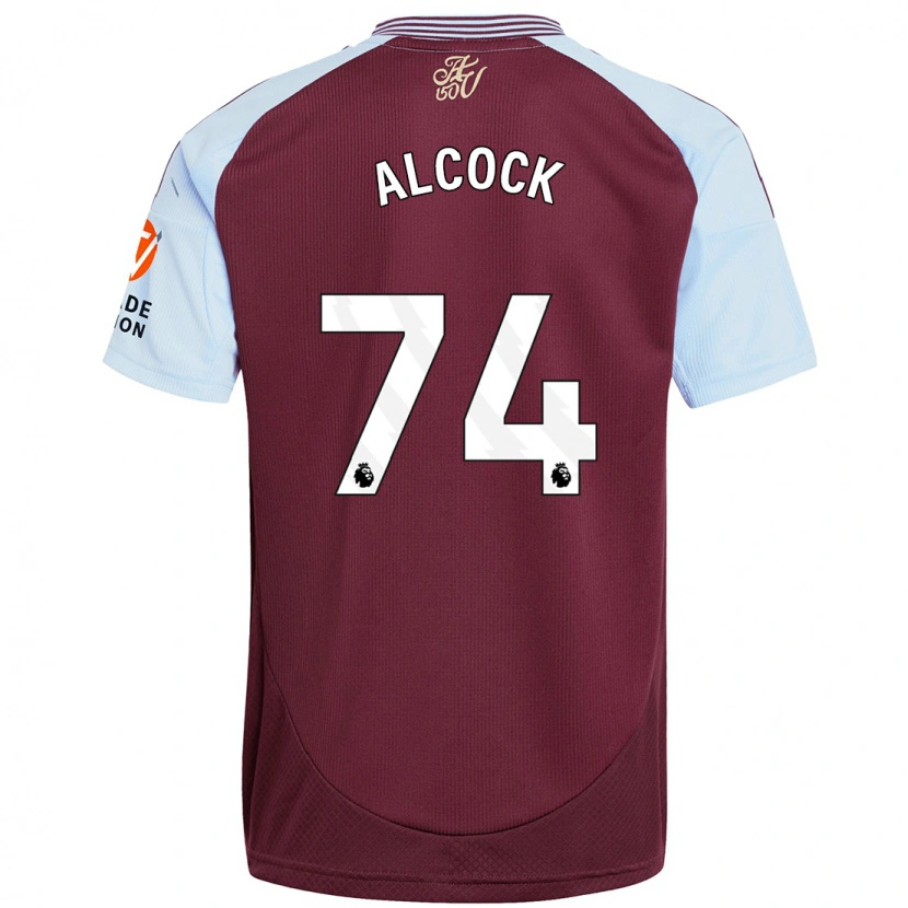 Danxen Män Todd Alcock #74 Vinröd Himmelsblå Hemmatröja Matchtröjor 2024/25 Tröjor T-Tröja