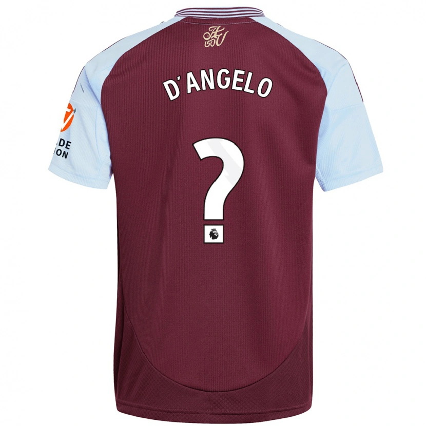 Danxen Män Sabrina D'angelo #0 Vinröd Himmelsblå Hemmatröja Matchtröjor 2024/25 Tröjor T-Tröja