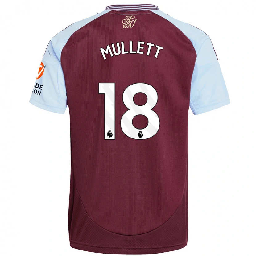 Danxen Män Georgia Mullett #18 Vinröd Himmelsblå Hemmatröja Matchtröjor 2024/25 Tröjor T-Tröja