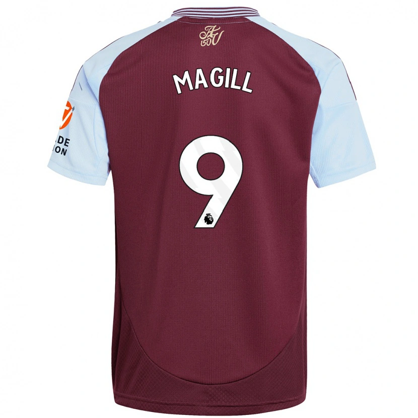 Danxen Män Simone Magill #9 Vinröd Himmelsblå Hemmatröja Matchtröjor 2024/25 Tröjor T-Tröja