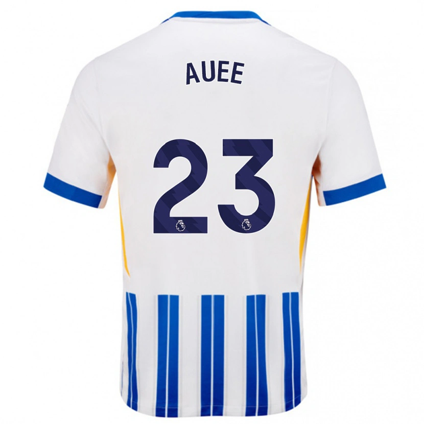 Danxen Män Marit Auée #23 Vita Blå Kritränder Hemmatröja Matchtröjor 2024/25 Tröjor T-Tröja