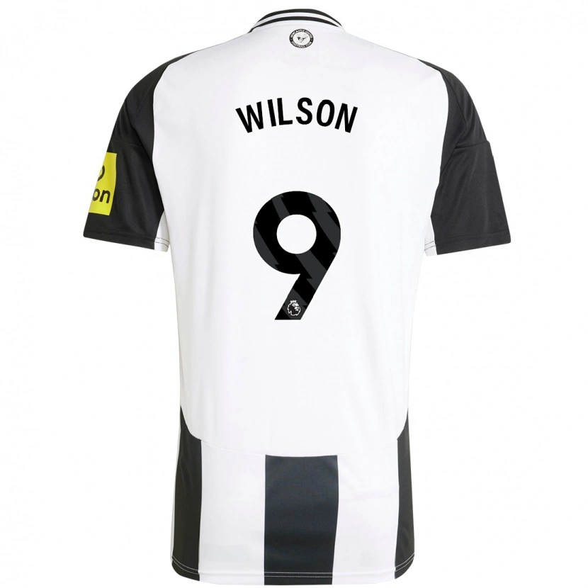 Danxen Män Callum Wilson #9 Vit Svart Hemmatröja Matchtröjor 2024/25 Tröjor T-Tröja