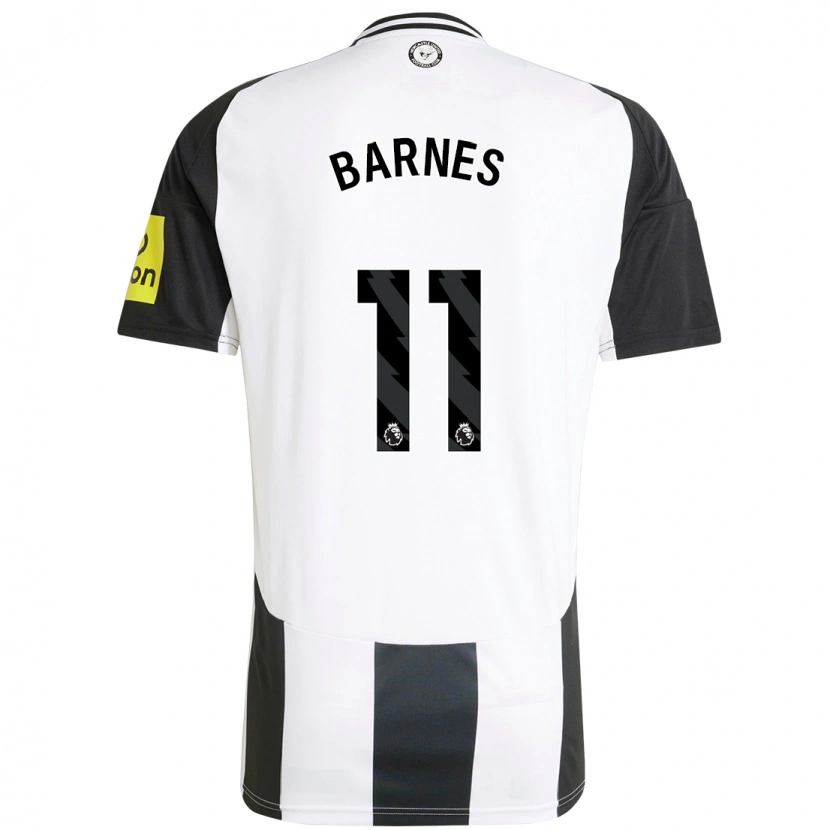 Danxen Män Harvey Barnes #11 Vit Svart Hemmatröja Matchtröjor 2024/25 Tröjor T-Tröja