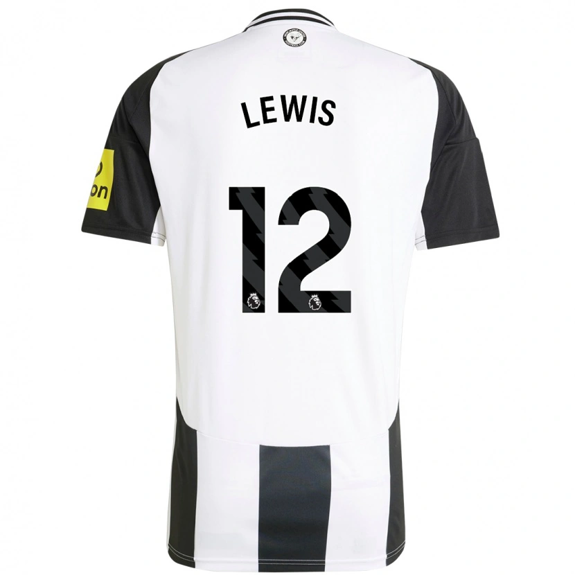Danxen Män Jamal Lewis #12 Vit Svart Hemmatröja Matchtröjor 2024/25 Tröjor T-Tröja