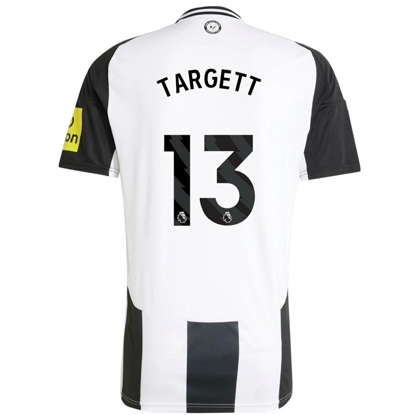 Danxen Män Matt Targett #13 Vit Svart Hemmatröja Matchtröjor 2024/25 Tröjor T-Tröja