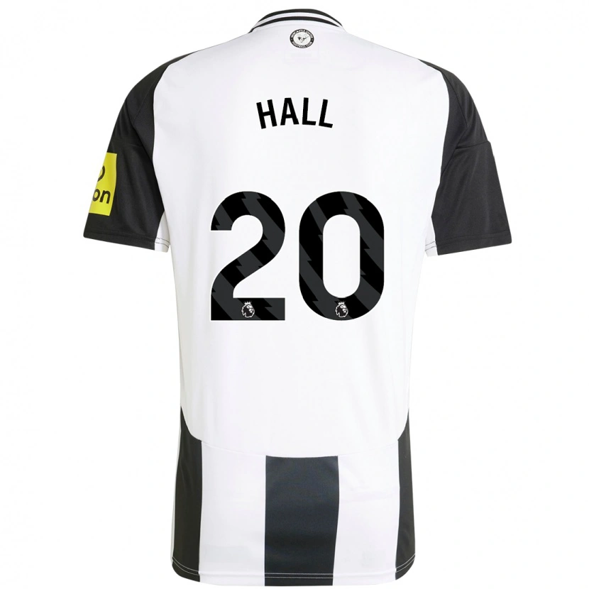 Danxen Män Lewis Hall #20 Vit Svart Hemmatröja Matchtröjor 2024/25 Tröjor T-Tröja