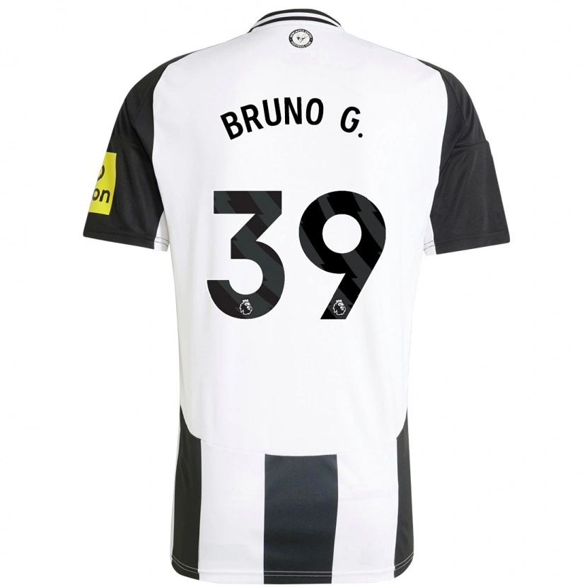 Danxen Män Bruno Guimarães #39 Vit Svart Hemmatröja Matchtröjor 2024/25 Tröjor T-Tröja