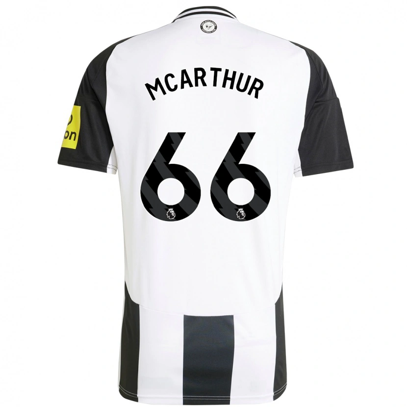 Danxen Män Charlie Mcarthur #66 Vit Svart Hemmatröja Matchtröjor 2024/25 Tröjor T-Tröja
