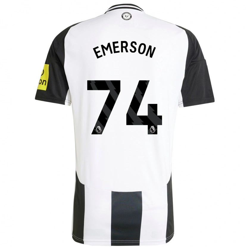 Danxen Män Johnny Emerson #74 Vit Svart Hemmatröja Matchtröjor 2024/25 Tröjor T-Tröja