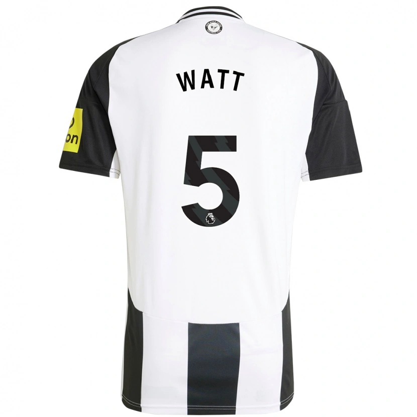Danxen Män Olivia Watt #5 Vit Svart Hemmatröja Matchtröjor 2024/25 Tröjor T-Tröja