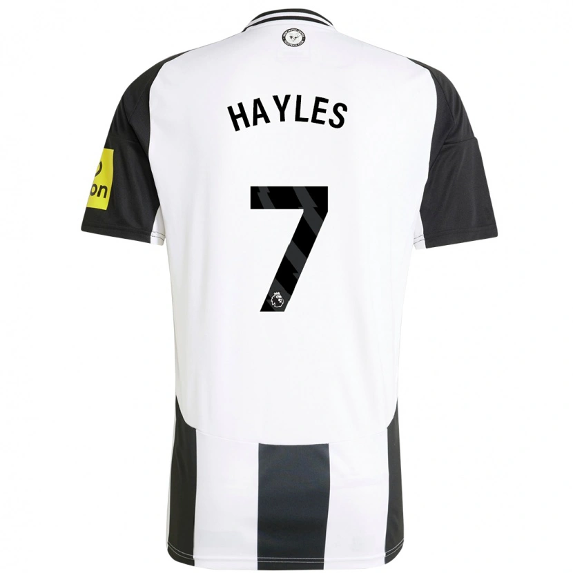 Danxen Män Shania Hayles #7 Vit Svart Hemmatröja Matchtröjor 2024/25 Tröjor T-Tröja