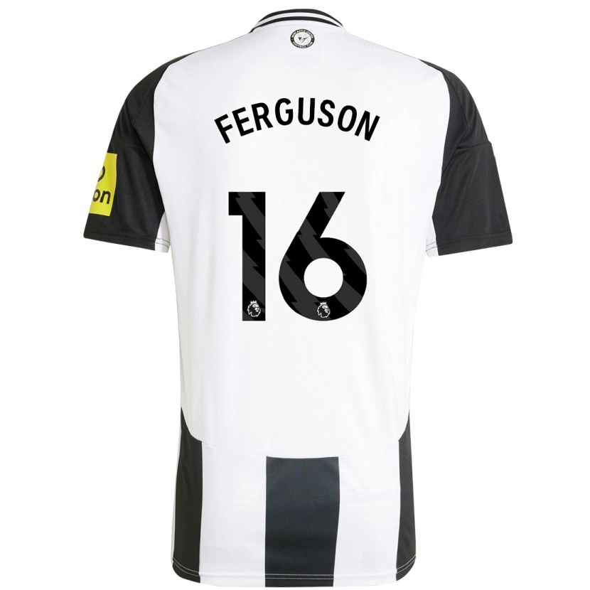 Danxen Män Becky Ferguson #16 Vit Svart Hemmatröja Matchtröjor 2024/25 Tröjor T-Tröja