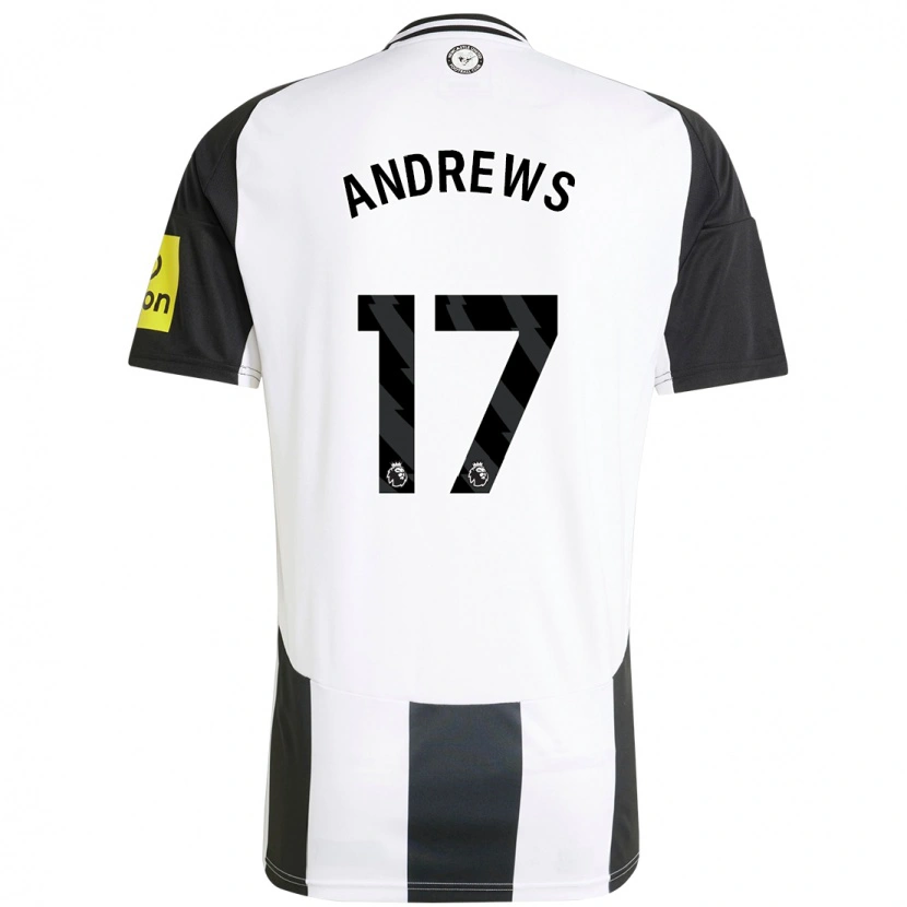 Danxen Män Amy Andrews #17 Vit Svart Hemmatröja Matchtröjor 2024/25 Tröjor T-Tröja