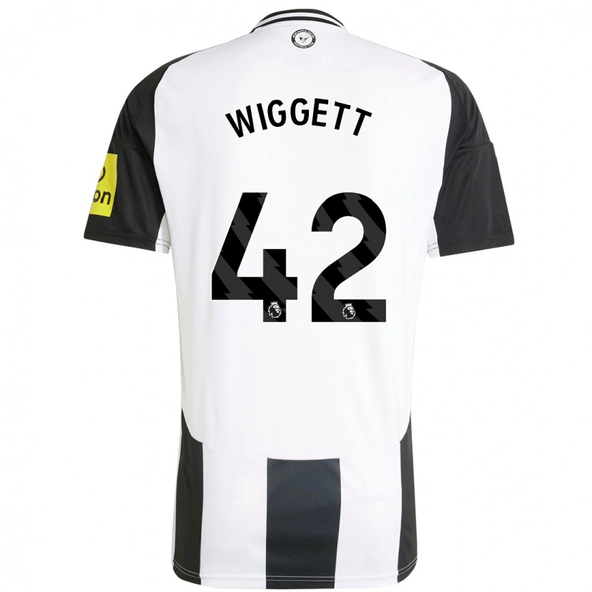 Danxen Män Charlie Wiggett #42 Vit Svart Hemmatröja Matchtröjor 2024/25 Tröjor T-Tröja