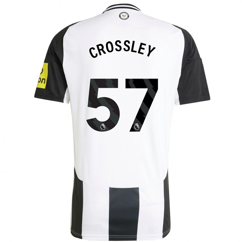 Danxen Män Kyle Crossley #57 Vit Svart Hemmatröja Matchtröjor 2024/25 Tröjor T-Tröja