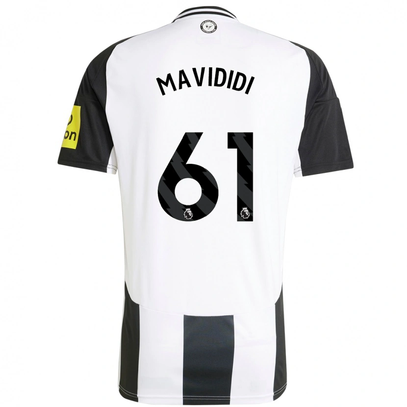 Danxen Män Shaun Mavididi #61 Vit Svart Hemmatröja Matchtröjor 2024/25 Tröjor T-Tröja
