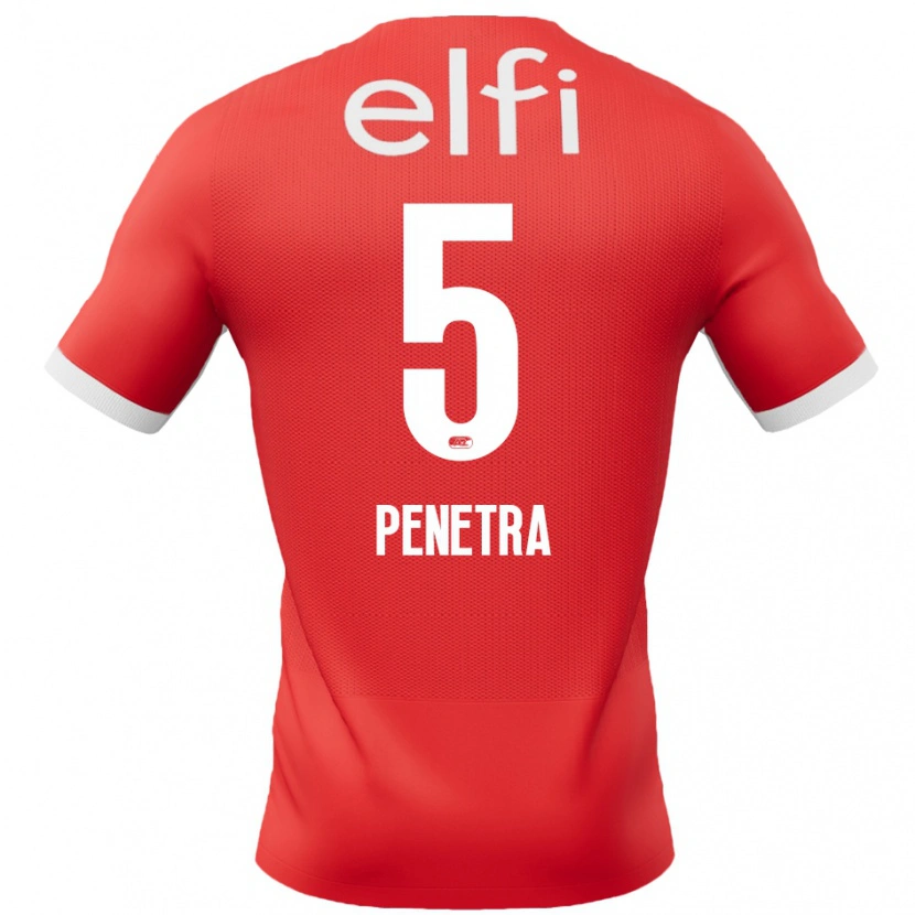 Danxen Män Alexandre Penetra #5 Röd Vit Hemmatröja Matchtröjor 2024/25 Tröjor T-Tröja