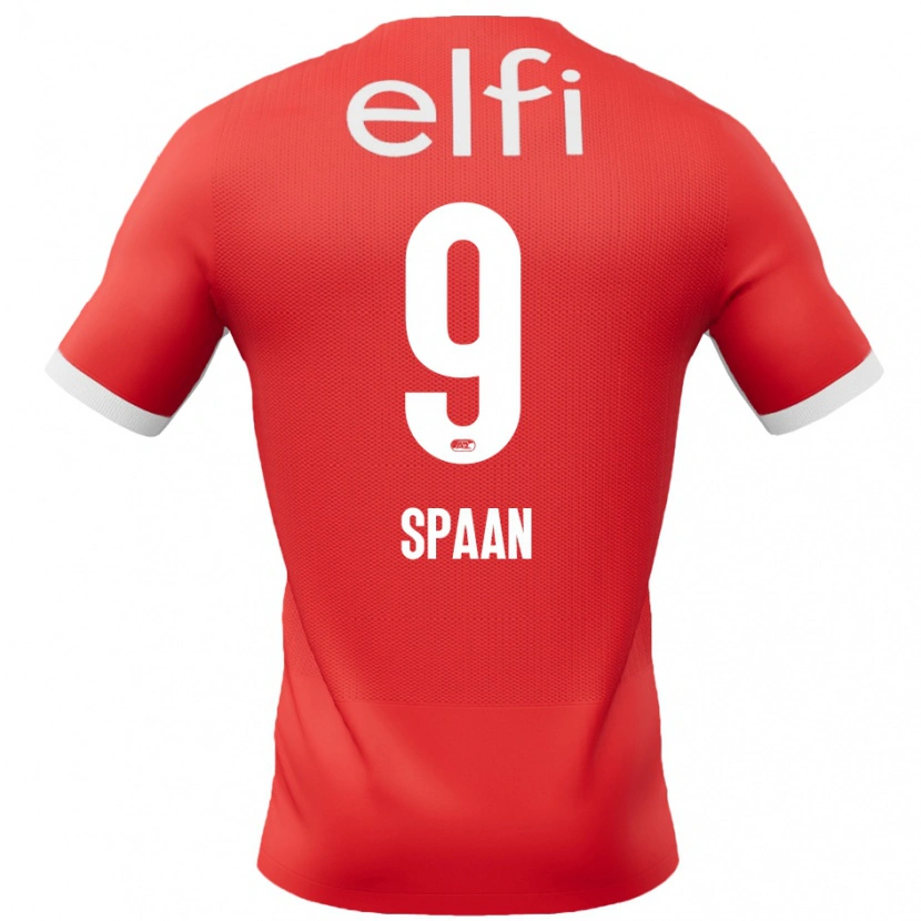 Danxen Män Floor Spaan #9 Röd Vit Hemmatröja Matchtröjor 2024/25 Tröjor T-Tröja