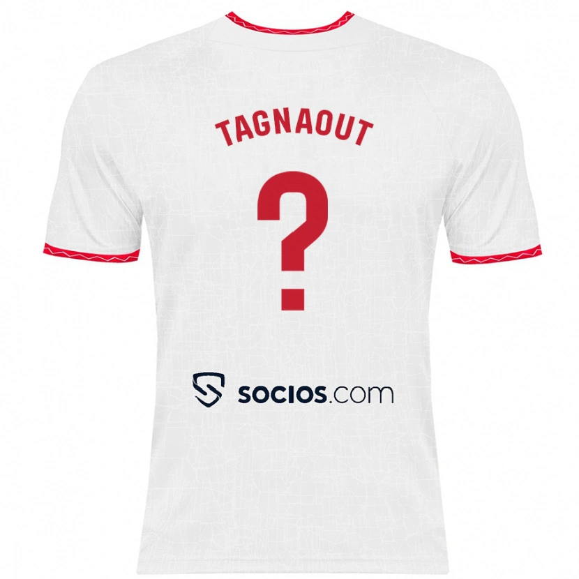 Danxen Män Fatima Tagnaout #0 Vit Röd Hemmatröja Matchtröjor 2024/25 Tröjor T-Tröja