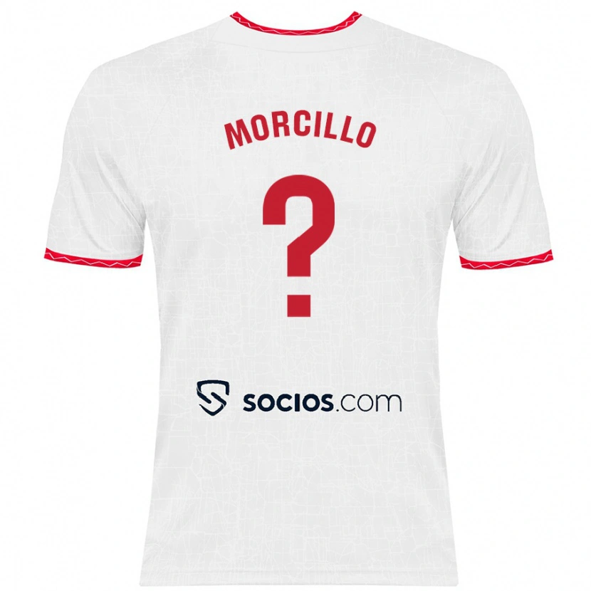 Danxen Män Raquel Morcillo #0 Vit Röd Hemmatröja Matchtröjor 2024/25 Tröjor T-Tröja