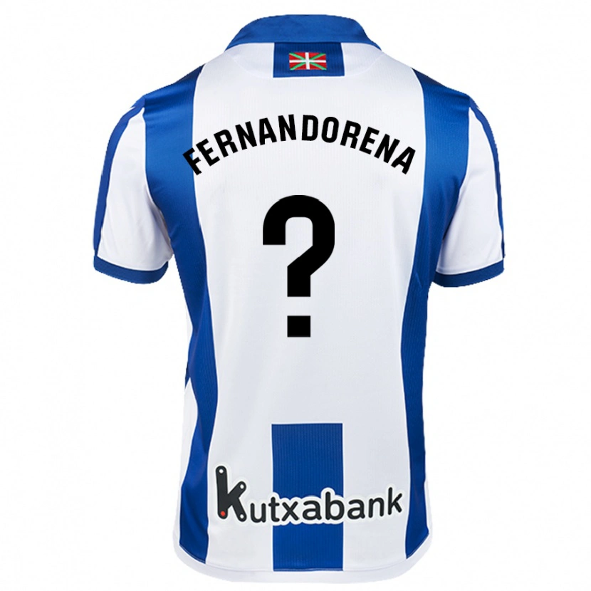 Danxen Män Alex Fernandorena #0 Vit Blå Hemmatröja Matchtröjor 2024/25 Tröjor T-Tröja