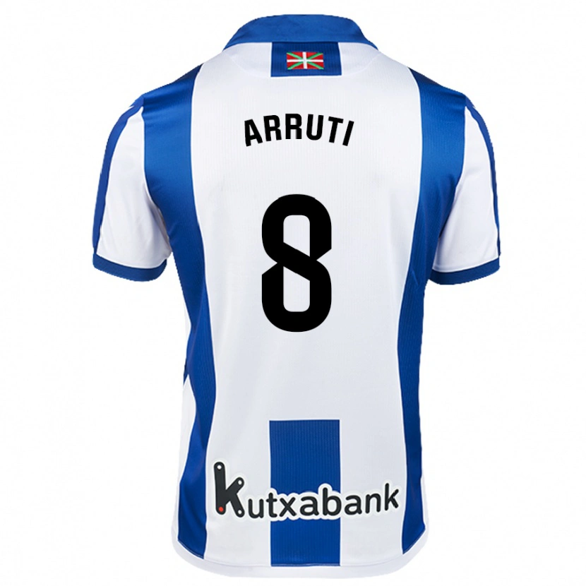 Danxen Män Martín Arruti #8 Vit Blå Hemmatröja Matchtröjor 2024/25 Tröjor T-Tröja