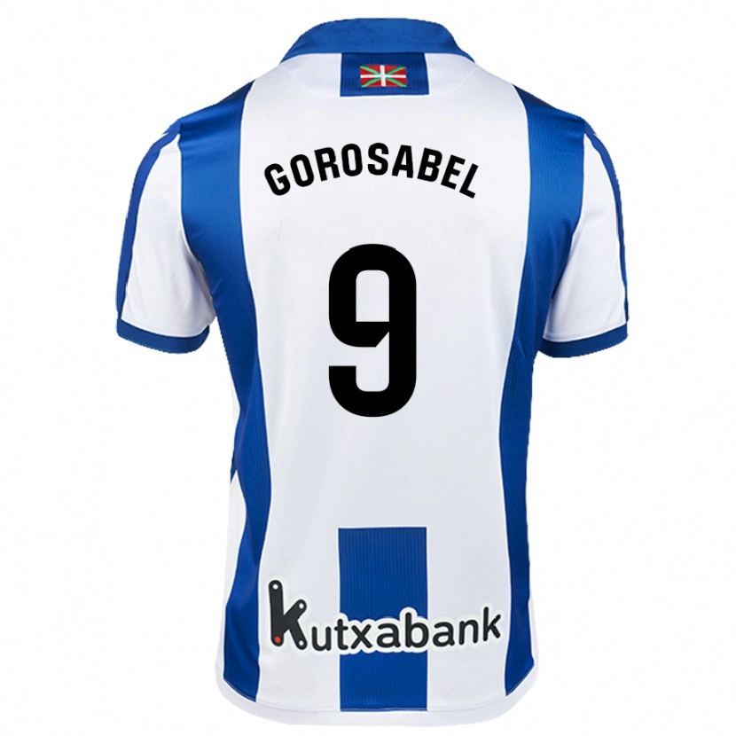 Danxen Män Jakes Gorosabel #9 Vit Blå Hemmatröja Matchtröjor 2024/25 Tröjor T-Tröja