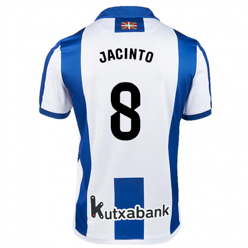 Danxen Män Andreia Jacinto #8 Vit Blå Hemmatröja Matchtröjor 2024/25 Tröjor T-Tröja