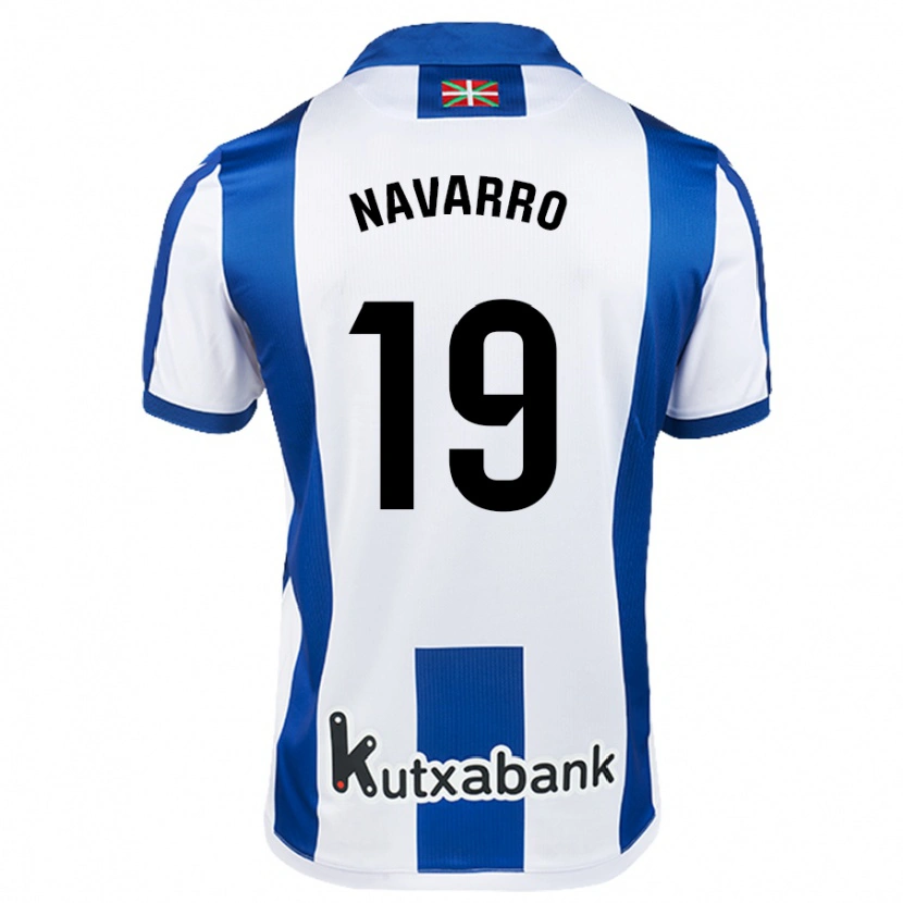 Danxen Män Lorena Navarro #19 Vit Blå Hemmatröja Matchtröjor 2024/25 Tröjor T-Tröja