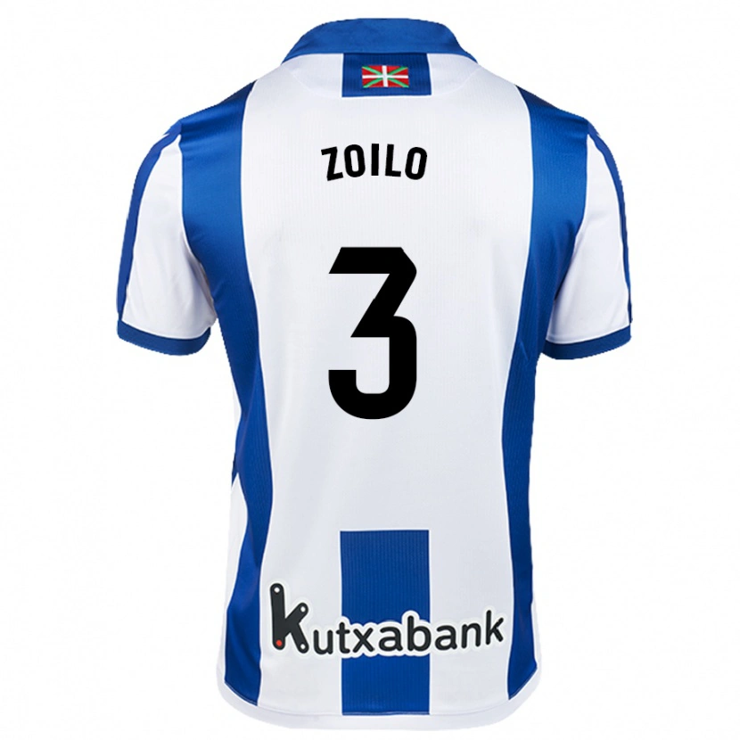 Danxen Män Ander Zoilo #3 Vit Blå Hemmatröja Matchtröjor 2024/25 Tröjor T-Tröja