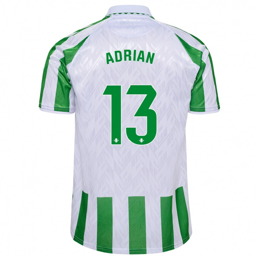 Danxen Män Adrián #13 Gröna Vita Ränder Hemmatröja Matchtröjor 2024/25 Tröjor T-Tröja