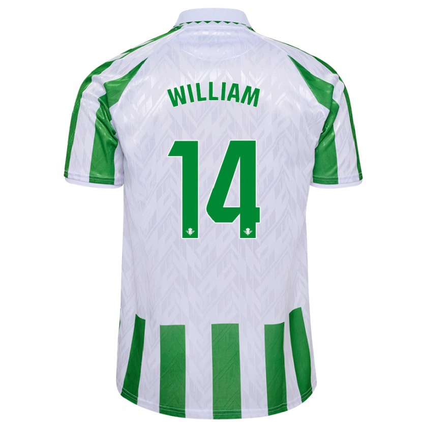 Danxen Män William Carvalho #14 Gröna Vita Ränder Hemmatröja Matchtröjor 2024/25 Tröjor T-Tröja