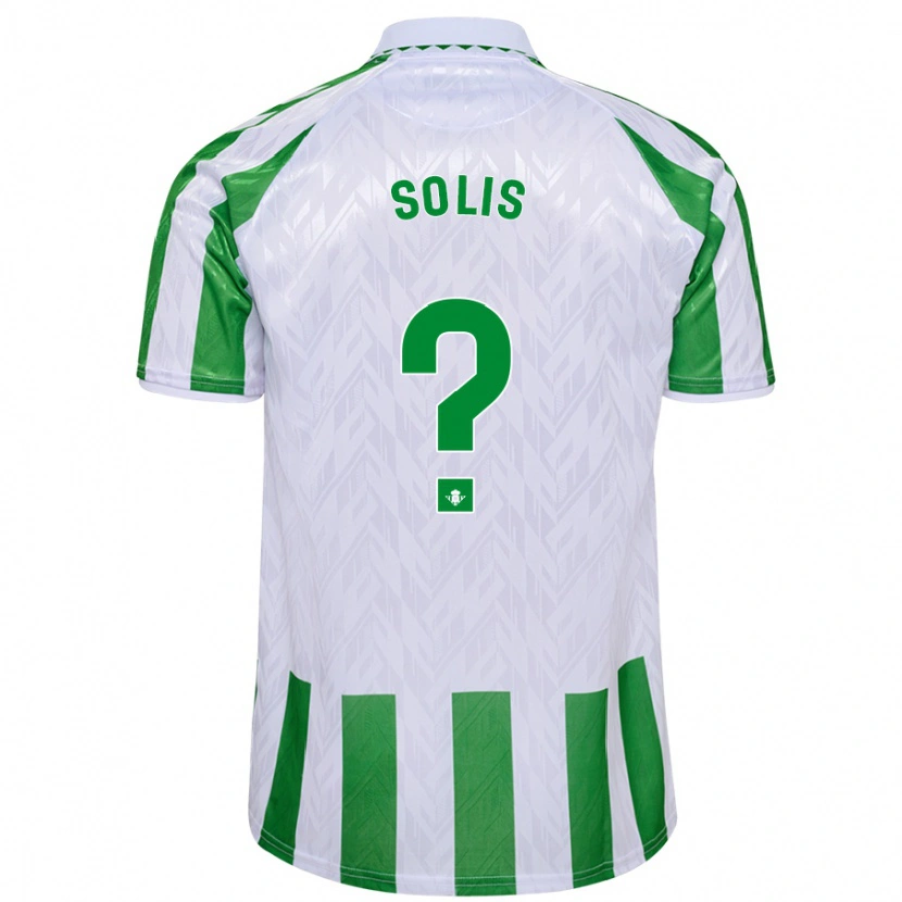 Danxen Män Marcos Solís #0 Gröna Vita Ränder Hemmatröja Matchtröjor 2024/25 Tröjor T-Tröja
