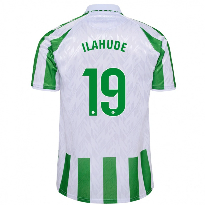 Danxen Män Destiny Ilahude #19 Gröna Vita Ränder Hemmatröja Matchtröjor 2024/25 Tröjor T-Tröja