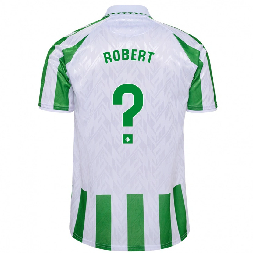 Danxen Män Jaime Robert #0 Gröna Vita Ränder Hemmatröja Matchtröjor 2024/25 Tröjor T-Tröja