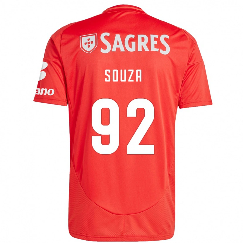 Danxen Män Pedro Souza #92 Röd Vit Hemmatröja Matchtröjor 2024/25 Tröjor T-Tröja