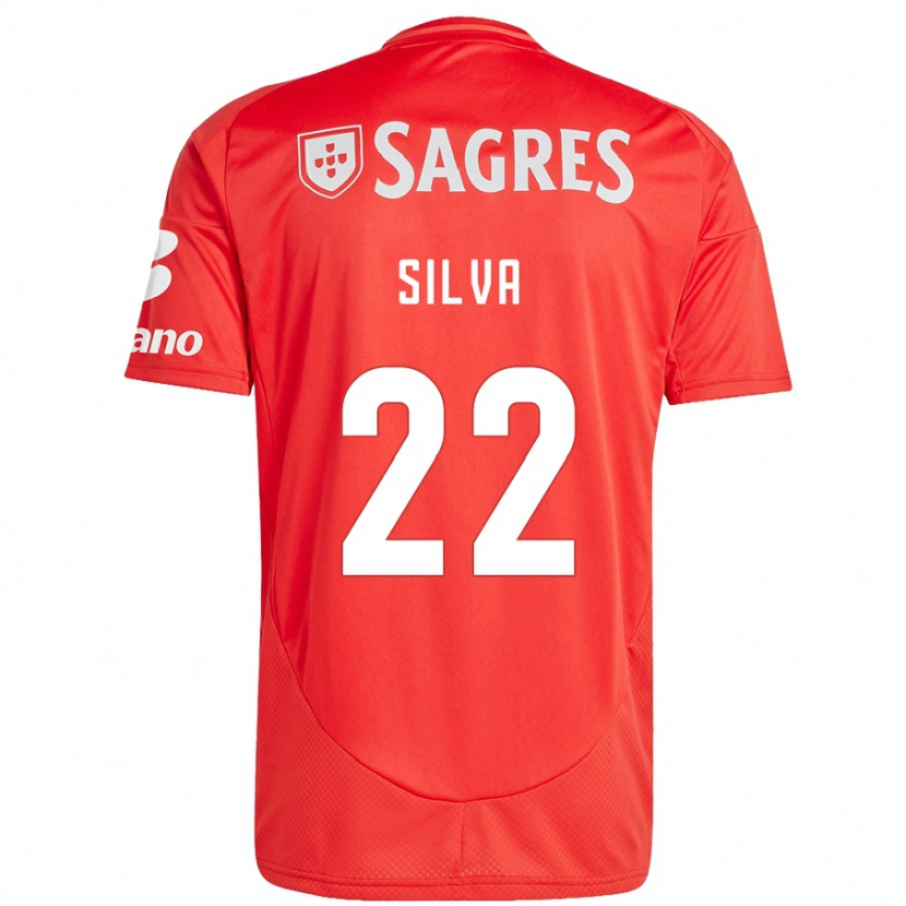 Danxen Män Amelia Silva #22 Röd Vit Hemmatröja Matchtröjor 2024/25 Tröjor T-Tröja