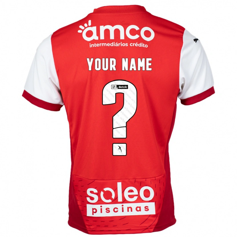 Danxen Män Ditt Namn #0 Röd Vit Hemmatröja Matchtröjor 2024/25 Tröjor T-Tröja