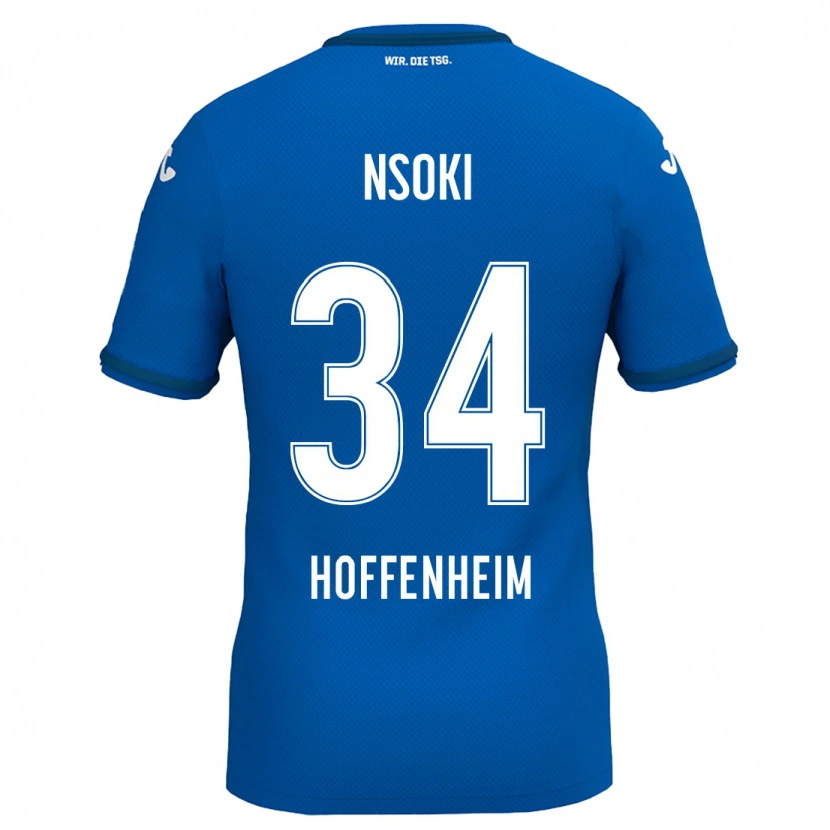 Danxen Män Stanley Nsoki #34 Kungsblå Hemmatröja Matchtröjor 2024/25 Tröjor T-Tröja