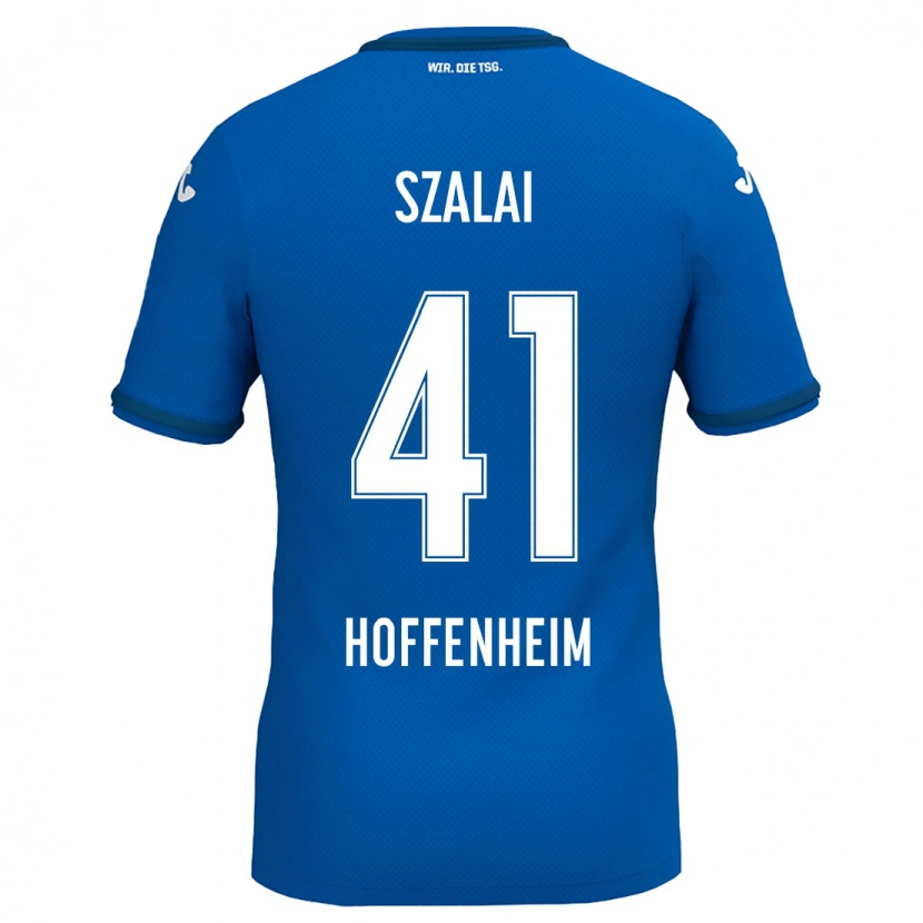 Danxen Män Attila Szalai #41 Kungsblå Hemmatröja Matchtröjor 2024/25 Tröjor T-Tröja