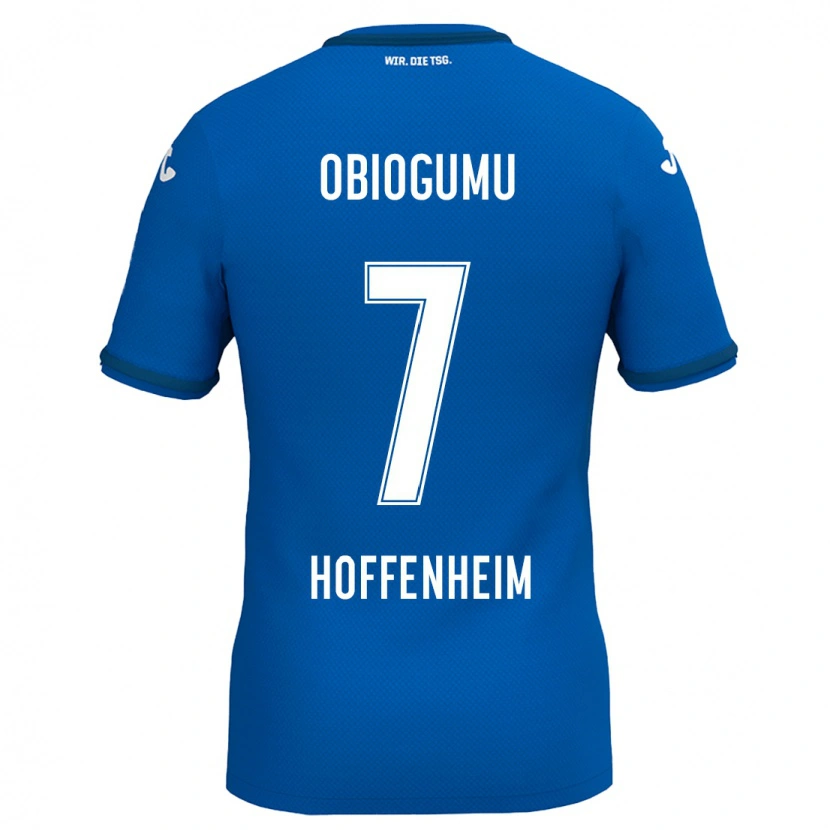Danxen Män Uche Obiogumu #7 Kungsblå Hemmatröja Matchtröjor 2024/25 Tröjor T-Tröja