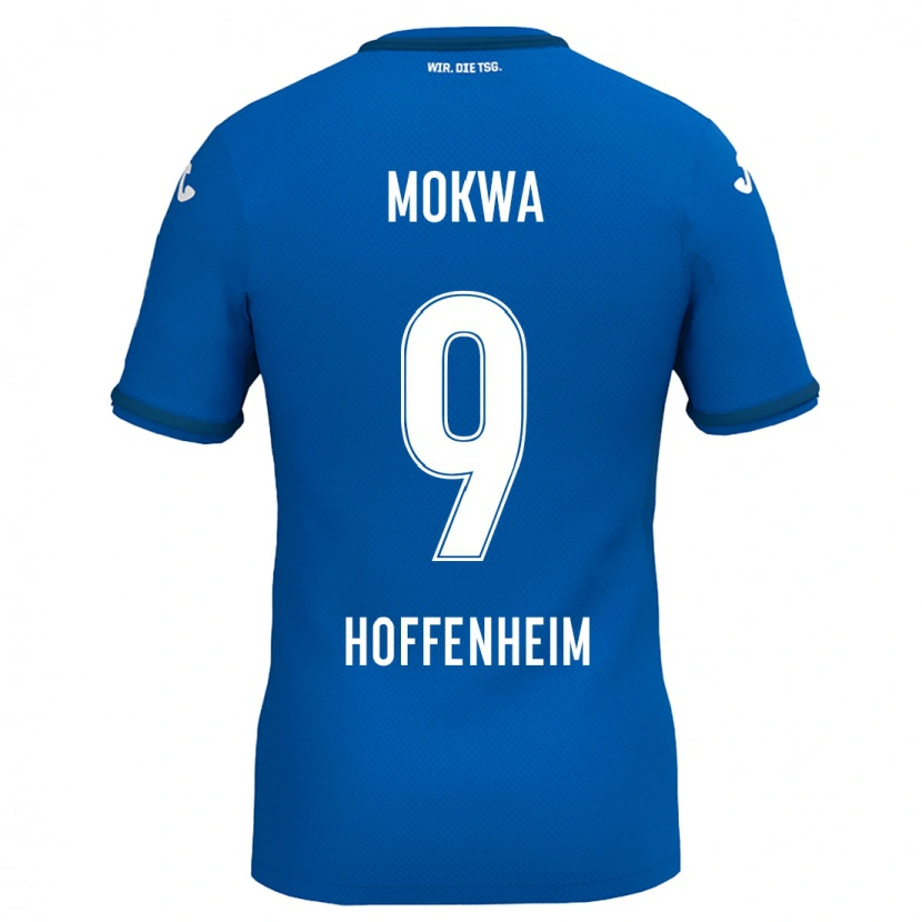 Danxen Män David Mokwa #9 Kungsblå Hemmatröja Matchtröjor 2024/25 Tröjor T-Tröja