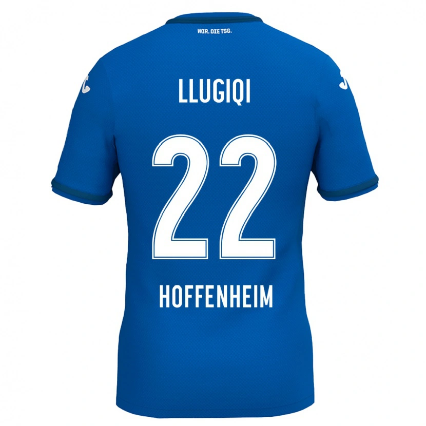 Danxen Män Arian Llugiqi #22 Kungsblå Hemmatröja Matchtröjor 2024/25 Tröjor T-Tröja
