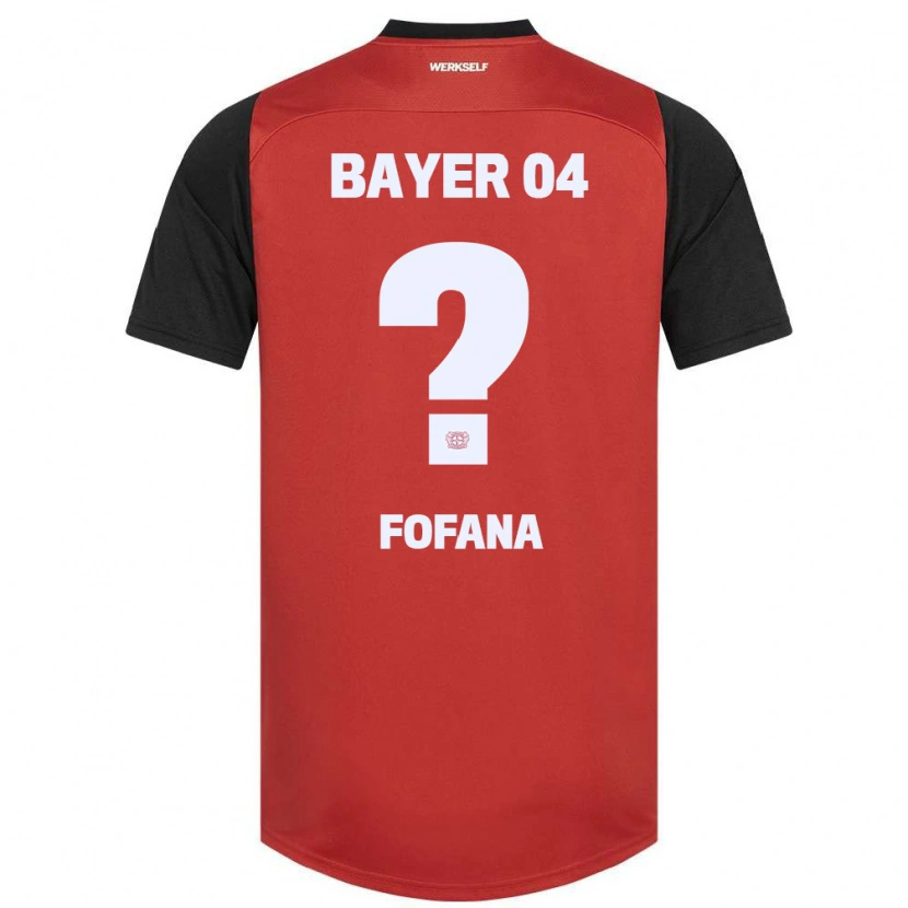 Danxen Män Sadik Fofana #0 Röd Svart Hemmatröja Matchtröjor 2024/25 Tröjor T-Tröja