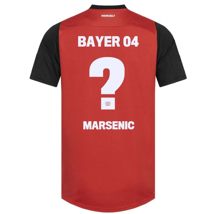Danxen Män Matija Marsenic #0 Röd Svart Hemmatröja Matchtröjor 2024/25 Tröjor T-Tröja