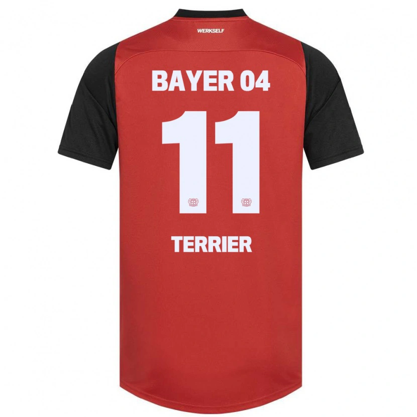 Danxen Män Martin Terrier #11 Röd Svart Hemmatröja Matchtröjor 2024/25 Tröjor T-Tröja