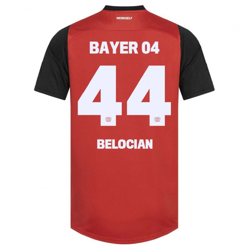 Danxen Män Jeanuël Belocian #44 Röd Svart Hemmatröja Matchtröjor 2024/25 Tröjor T-Tröja