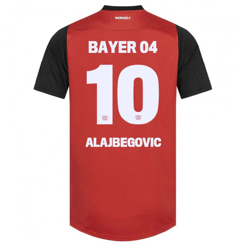 Danxen Män Kerim Alajbegovic #10 Röd Svart Hemmatröja Matchtröjor 2024/25 Tröjor T-Tröja