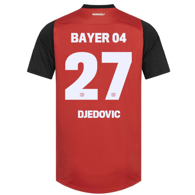 Danxen Män Seldin Djedovic #27 Röd Svart Hemmatröja Matchtröjor 2024/25 Tröjor T-Tröja