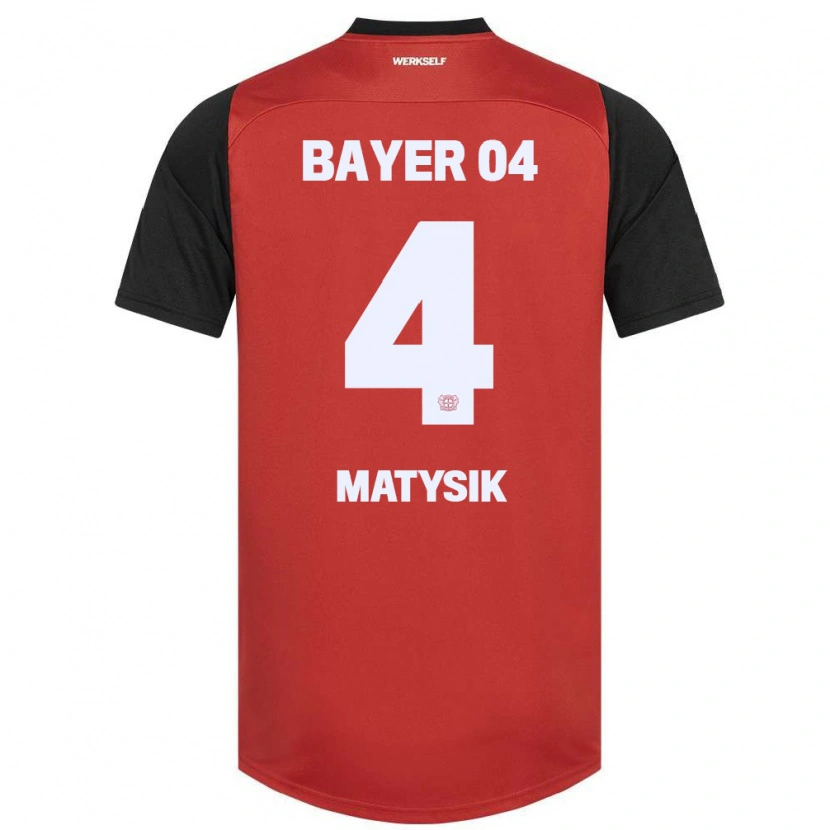 Danxen Män Sylwia Matysik #4 Röd Svart Hemmatröja Matchtröjor 2024/25 Tröjor T-Tröja